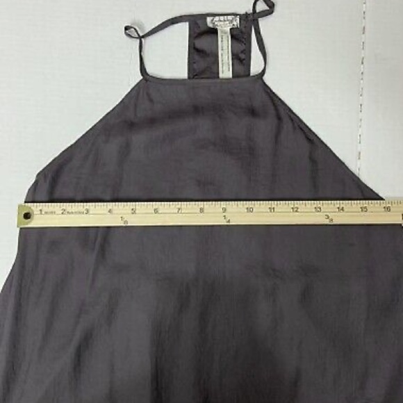 Free People Intimately Dark Gray Tiered Hem Slip Dress Size XS - Picture 4 of 7